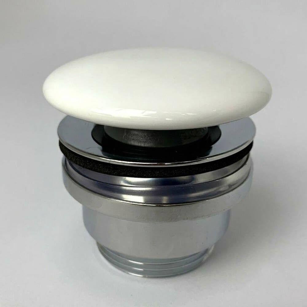 Клапан донный Olympia PIL01C Click-Clack 1 1/4" для умывальника Белый глянцевый (AGM-PIL01C) Клапан донный Olympia PIL01C Click-Clack 1 1/4" для умывальника Белый глянцевый (AGM-PIL01C)