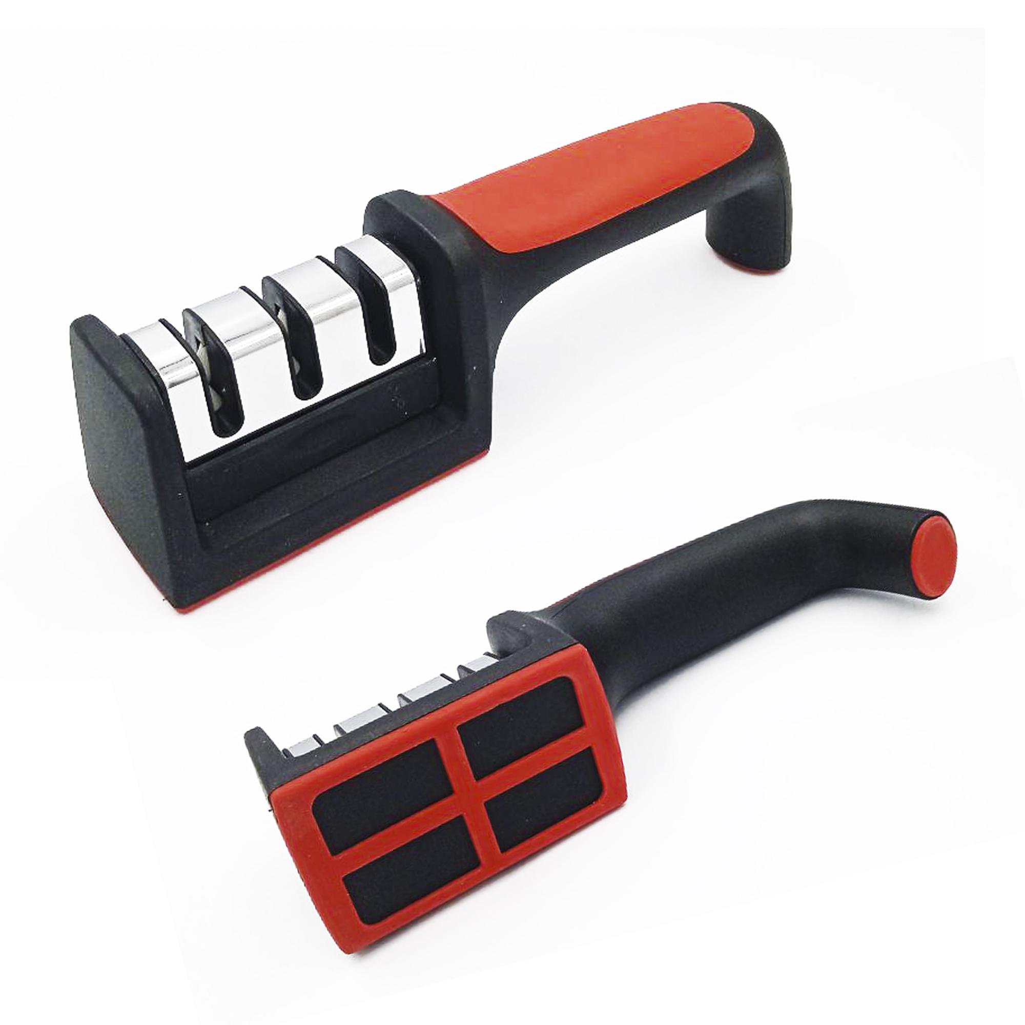 Точилка для різних видів ножів 3 Stage Knife Sharpener Червоний (847925) - фото 4