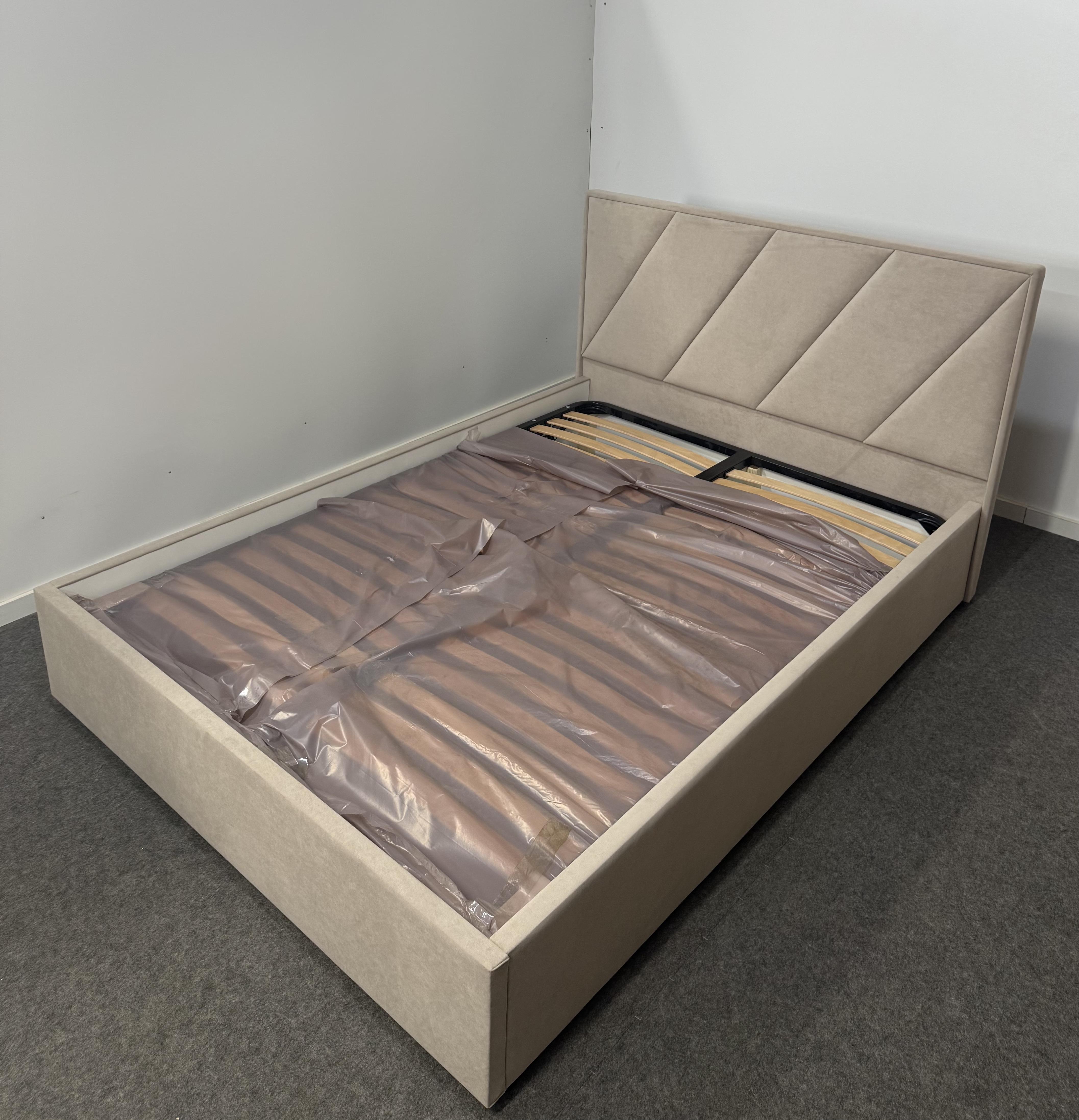 Кровать с подъемным механизмом ADS Mebli Сигма 120х200 см велюр Allure Бежевый (30746110) - фото 14 Кровать с подъемным механизмом ADS Mebli Сигма 120х200 см велюр Allure Бежевый (30746110) - фото 14