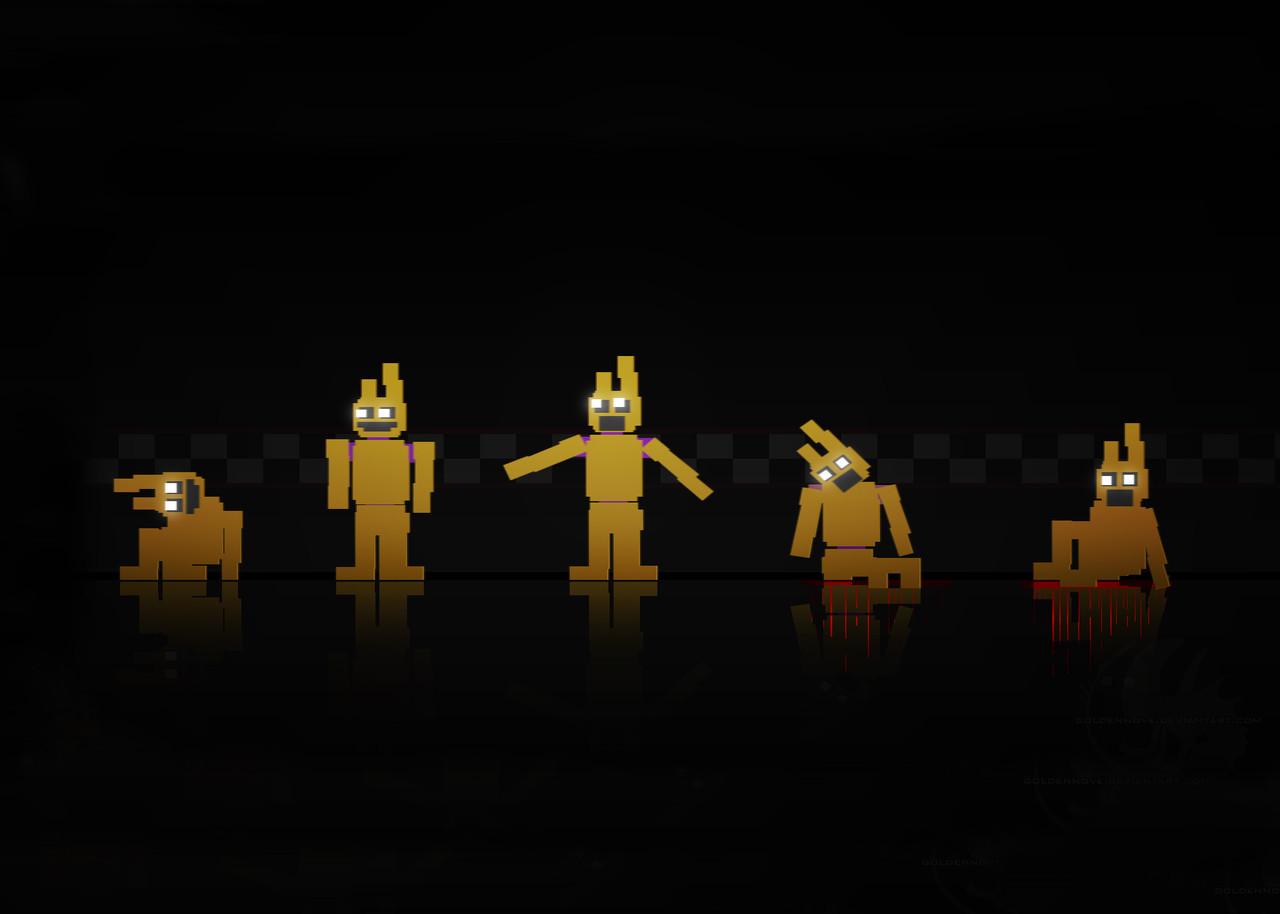 Картина постер Gee! Five Nights at Freddys Пять Ночей с Фредди минимализм 60х40 см FN 09.012