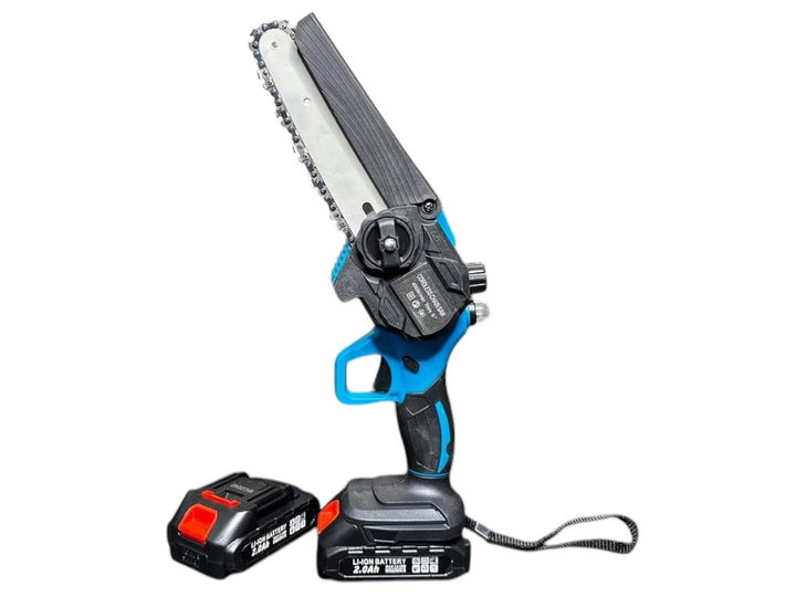 Пила аккумуляторная мини GRANT 24V с автосмазкой 2 аккумулятора 2 цепи шина 150 мм (25880850)