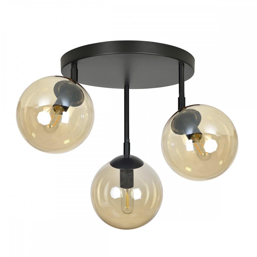 Потолочный светильник Tofy 3 Amber Round (PL-0001979 M/AMBER) - фото 1