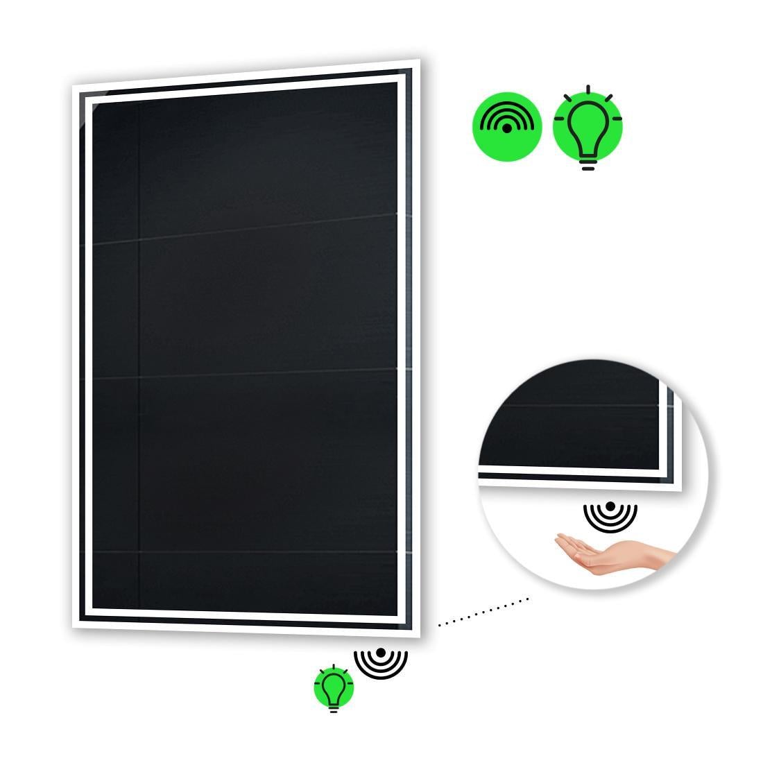 Зеркало с LED подсветкой Marita с ИК включателем 90x80 см (Marita106)