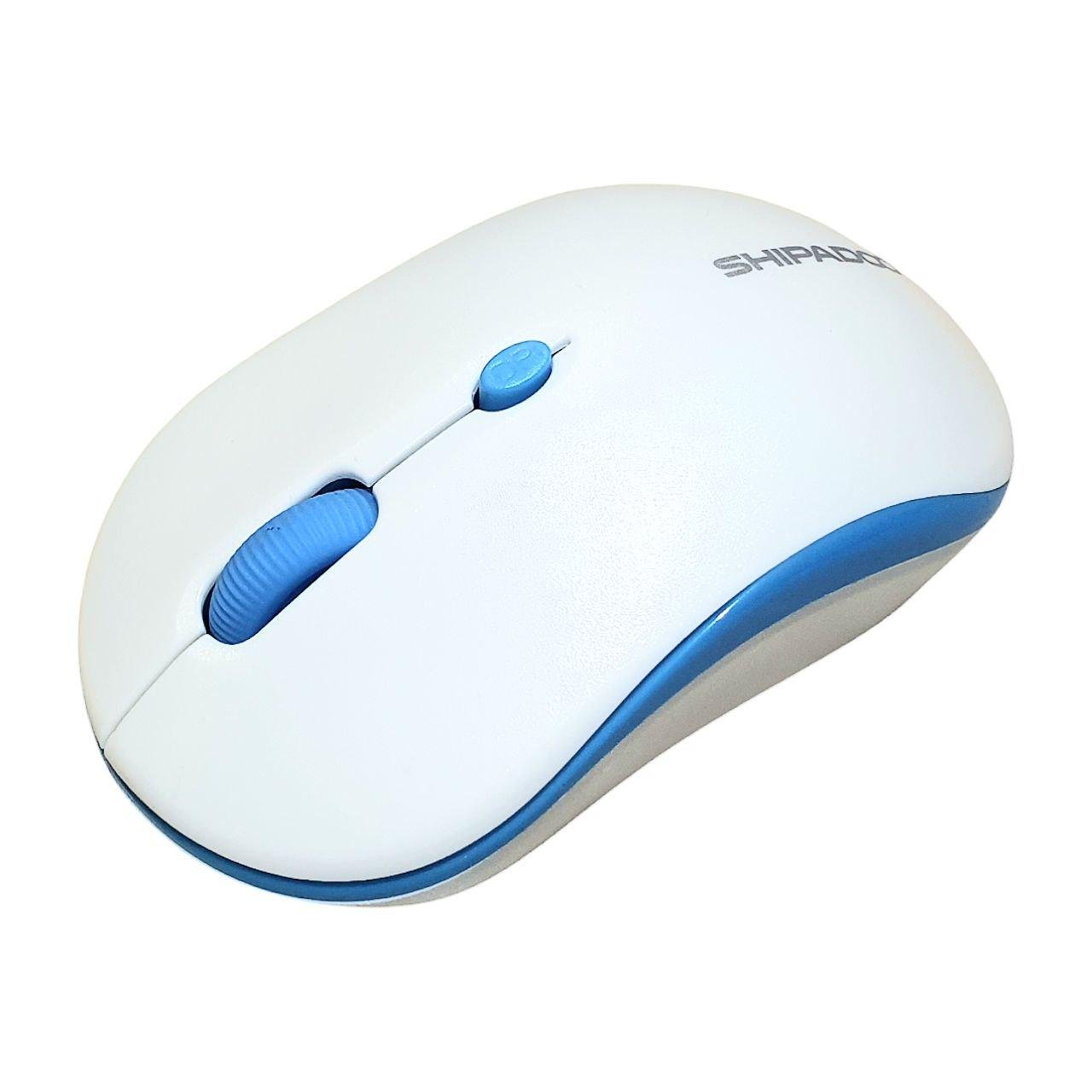 Комп'ютерна миша Shipadoo W200 бездротова White/Blue (2373331146) Комп'ютерна миша Shipadoo W200 бездротова White/Blue (2373331146)