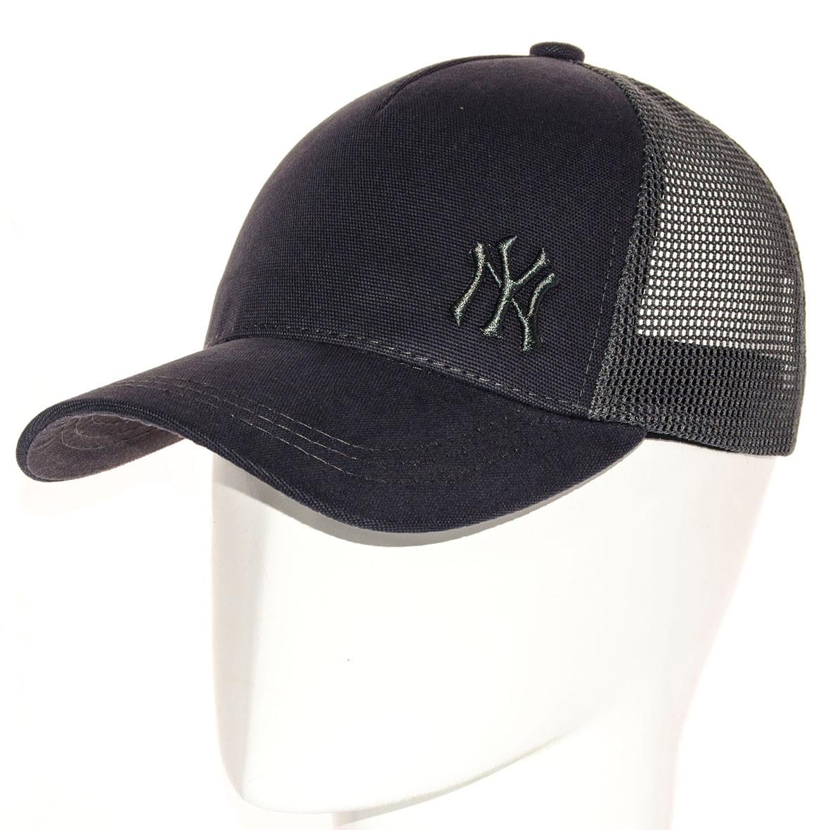 Бейсболка с сеткой unisex из хлопка New York BTH20893 L/57-58 см Темно-серый (108932)