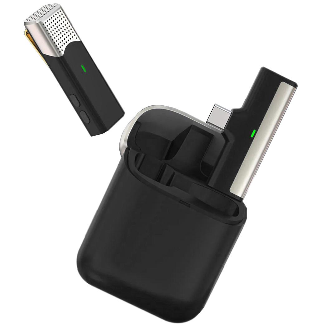 Микрофон беспроводной петличный Savetek P35 Type-C для Android смартфонов/ноутбуков/планшетов с зарядным кейсом до 20 м - фото 2
