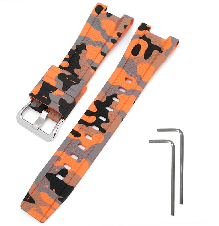 Ремінець для Casio G-Shock GST-W300 Camo Orange SI (4067)