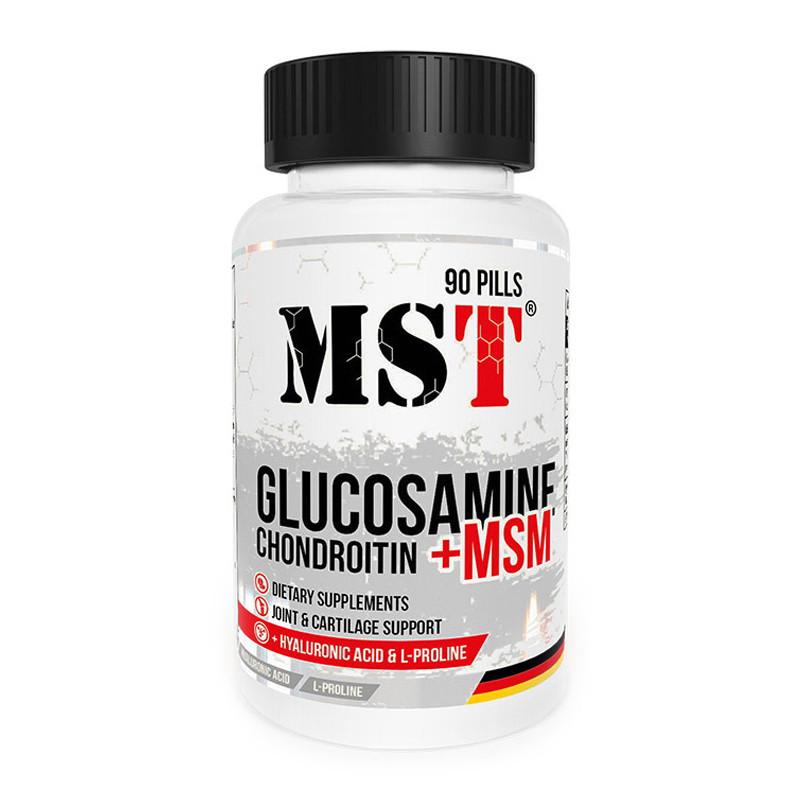 Комплекс для суглобів та зв'язок MST Glucosamine Chondroitin MSM Hyaluronic Acid 90 таблеток (19024-01)