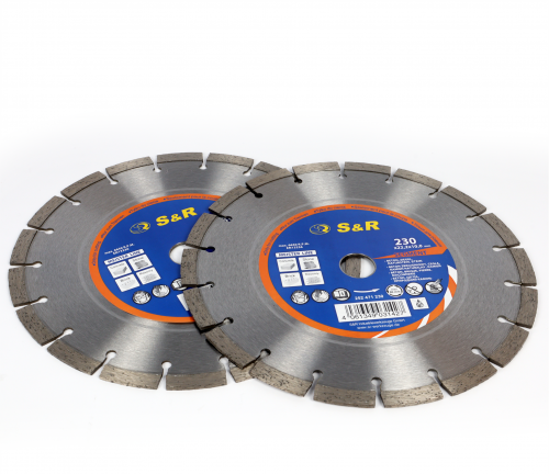 Диски алмазные S&R Meister 230х22,2 мм 2 шт. камень (252471230.2)
