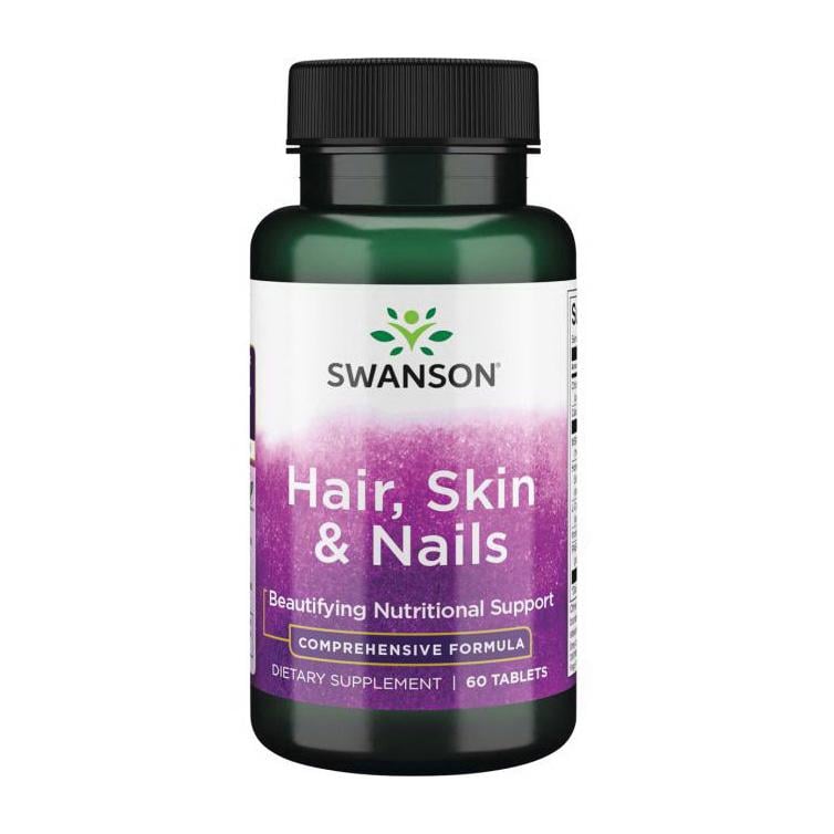 Формула для кожи, волос и ногтей Swanson Hair, Skin &amp; Nails 60 tabs