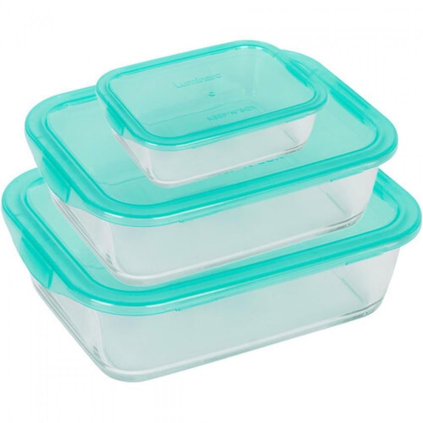 Набір контейнерів Luminarc KEEP'N BOX P6634 380/820/1220 мл (1359173504) - фото 2 Набір контейнерів Luminarc KEEP'N BOX P6634 380/820/1220 мл (1359173504) - фото 2