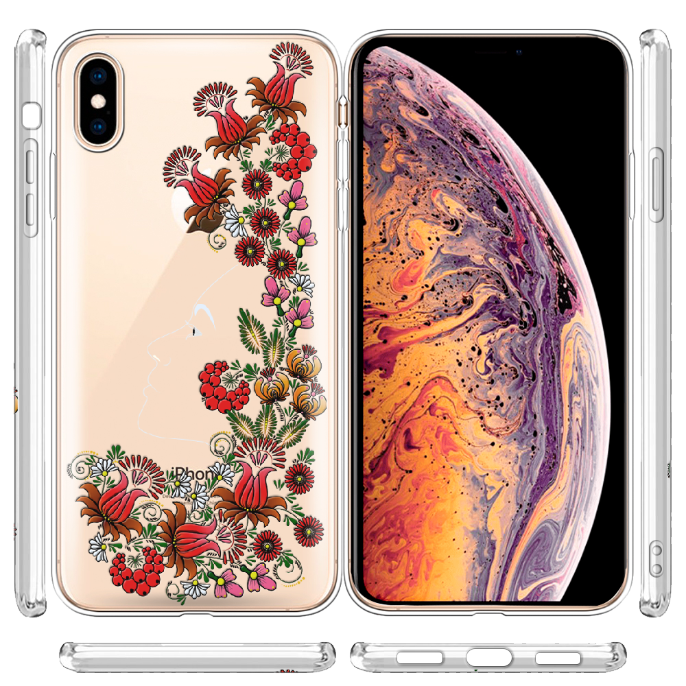 Чохол Boxface iPhone XS Max 3D Ukrainian Muse Прозорий силікон (35321-bk64-35321) - фото 3