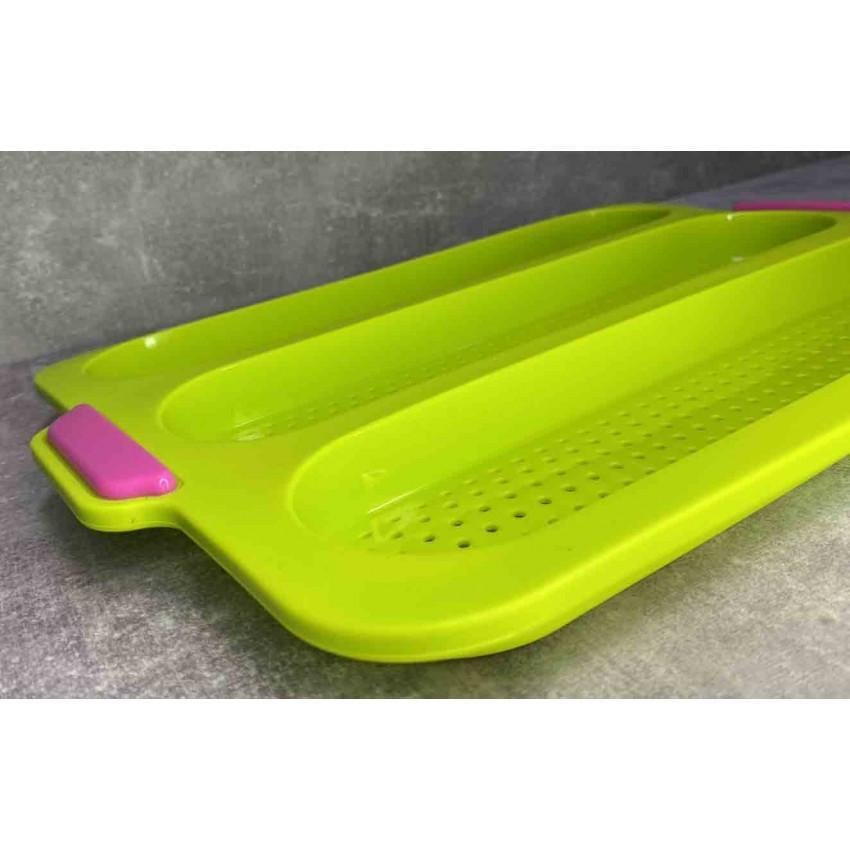 Форма силіконова для випікання хліба та багетів A-PLUS 1907 34,7х24,4х2,8 см (1661632989) - фото 5