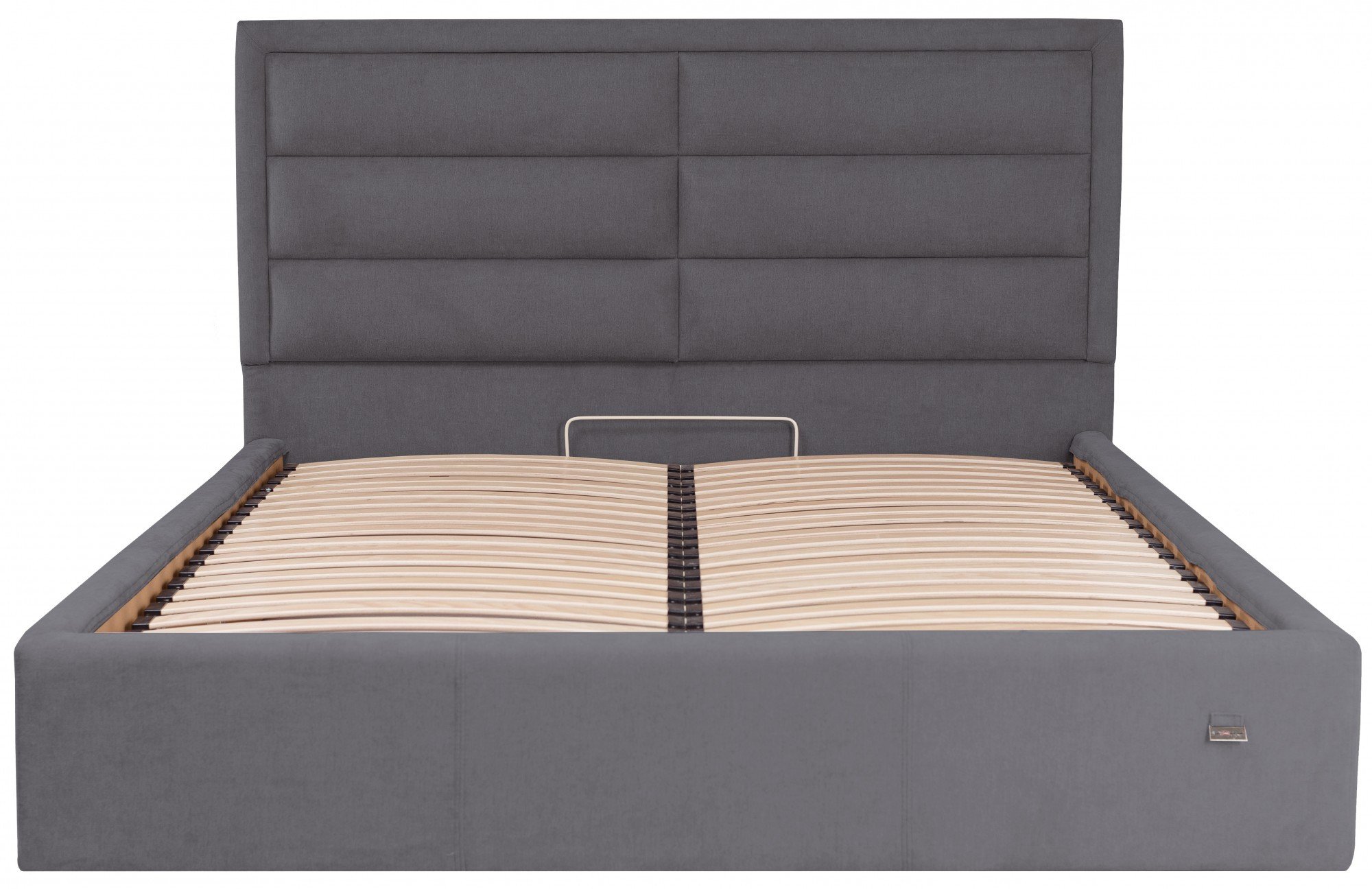 Кровать с подъемным механизмом двуспальная Orlando Comfort Мисти Dark Grey 160х200 см Темно-серый