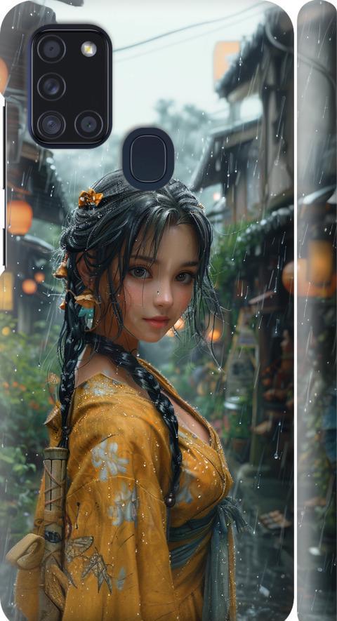 Чехол на Samsung Galaxy A21s A217F Anime-girl (6133m-1943-42517)