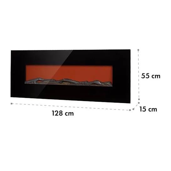 Електричний камін KLARSTEIN Lausanne Long 1600 Вт до 40 м² Чорний (10034251) - фото 2