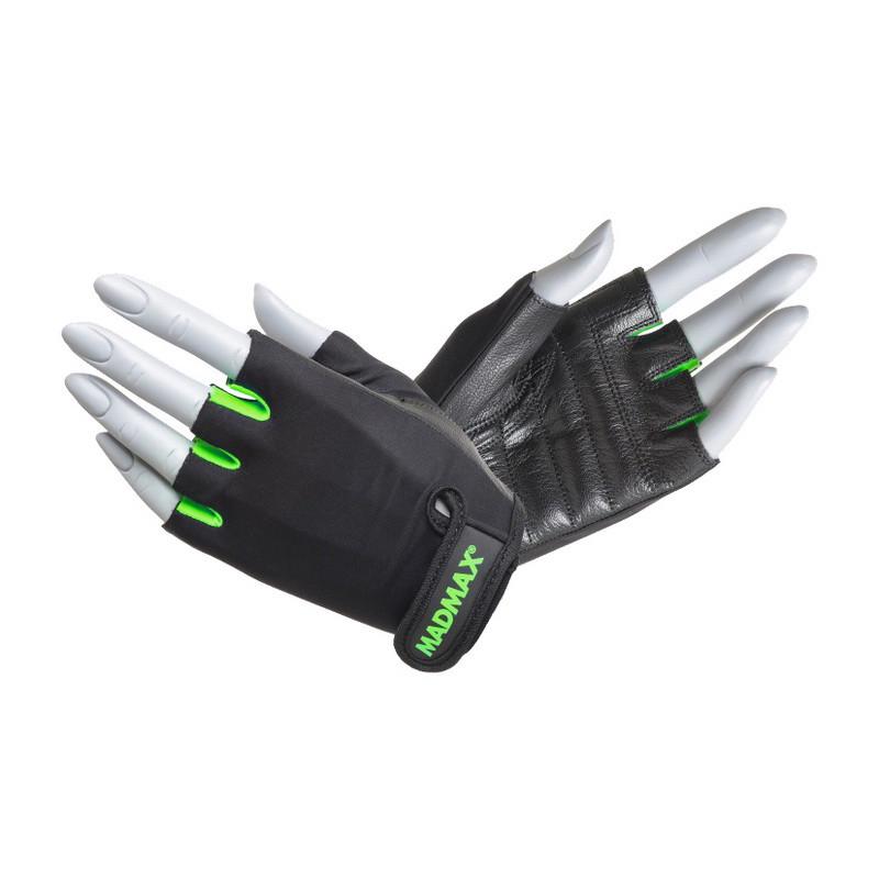 Перчатки для тренировок Mad Max Rainbow Workout Gloves MFG-251 S Black/Neon Green (22373-01) - фото 1