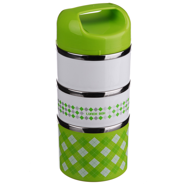 Ланч-бокс Unique UN-1521 2 л Зеленый (MX-12119) - фото 3 Ланч-бокс Unique UN-1521 2 л Зеленый (MX-12119) - фото 3