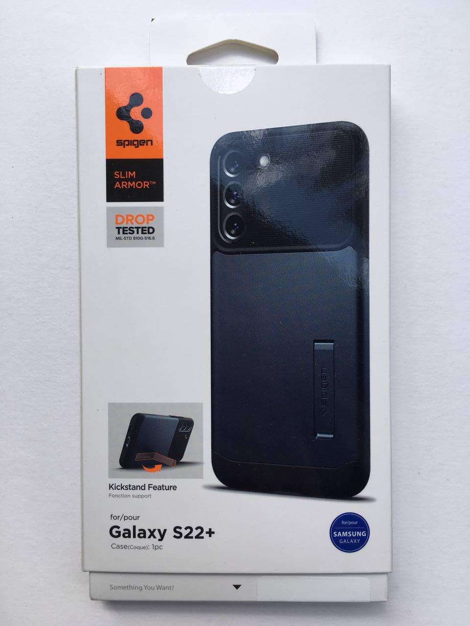 Чохол протиударний із підставкою Spigen Slim Armor ACS03978 для Samsung Galaxy S22 Plus (6.6") Slate - фото 13