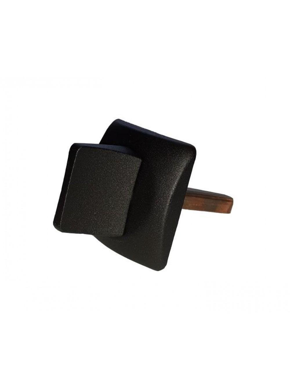 Засувка для вхідних дверей Аріко одностороння врізна квадратна Чорний (25154845)