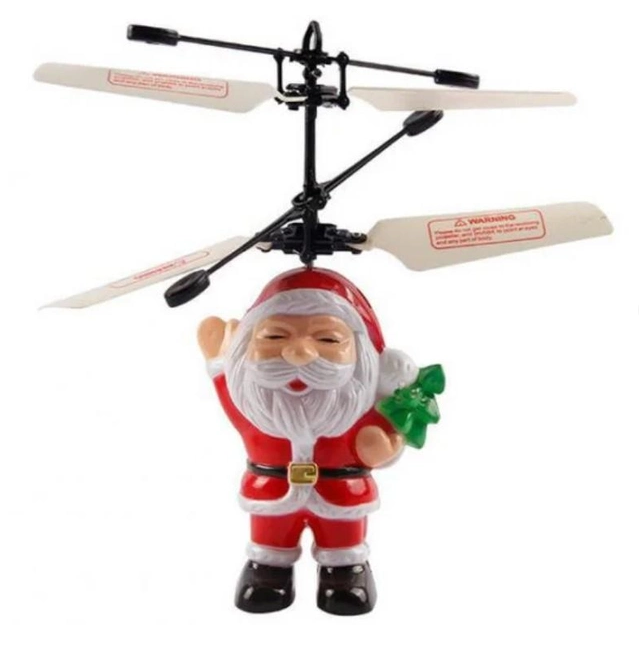 Игрушка летающая Санта Клаус Flying Ball Santa Claus с сенсорным управлением от руки