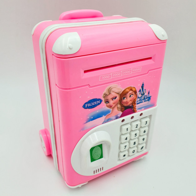 Копилка-сейф с кодовым замком и отпечатком пальца Холодное сердце (EL-511)