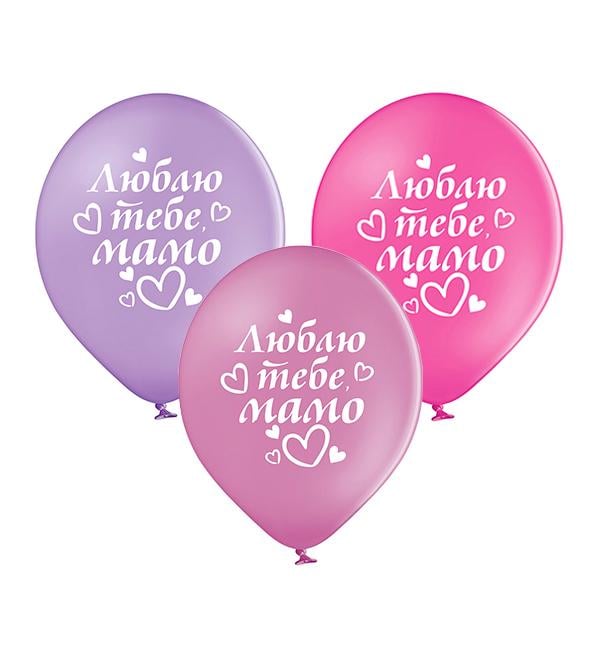 Воздушные шары Люблю тебе мамо 30 см 7 шт. (135551)