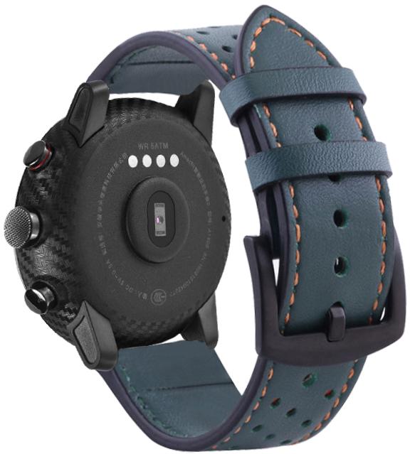 Ремінець шкіряний Classico для Amazfit Stratos Green (16896)