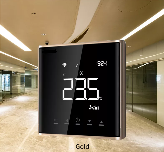 Терморегулятор сенсорний для теплої підлоги 4HEAT AE-669-WiFI Gold (4HT.AE669G.WF) - фото 2