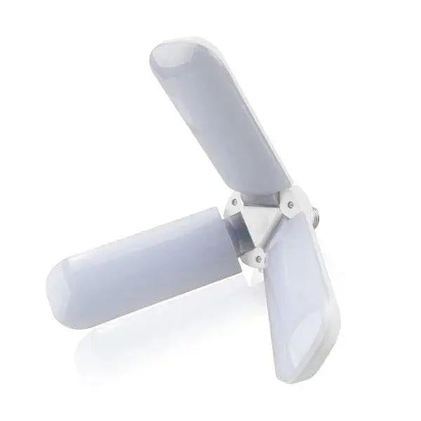 Лампа светодиодная тройная в форме вентилятора SMD2835 Fan Blade 45 Вт 3500lm Led 45W E27 складная 24x7 см
