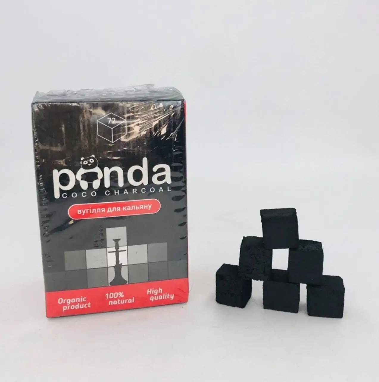 Вугілля кокосове Panda XL Black 1 кг 72 шт. (9334452) - фото 1