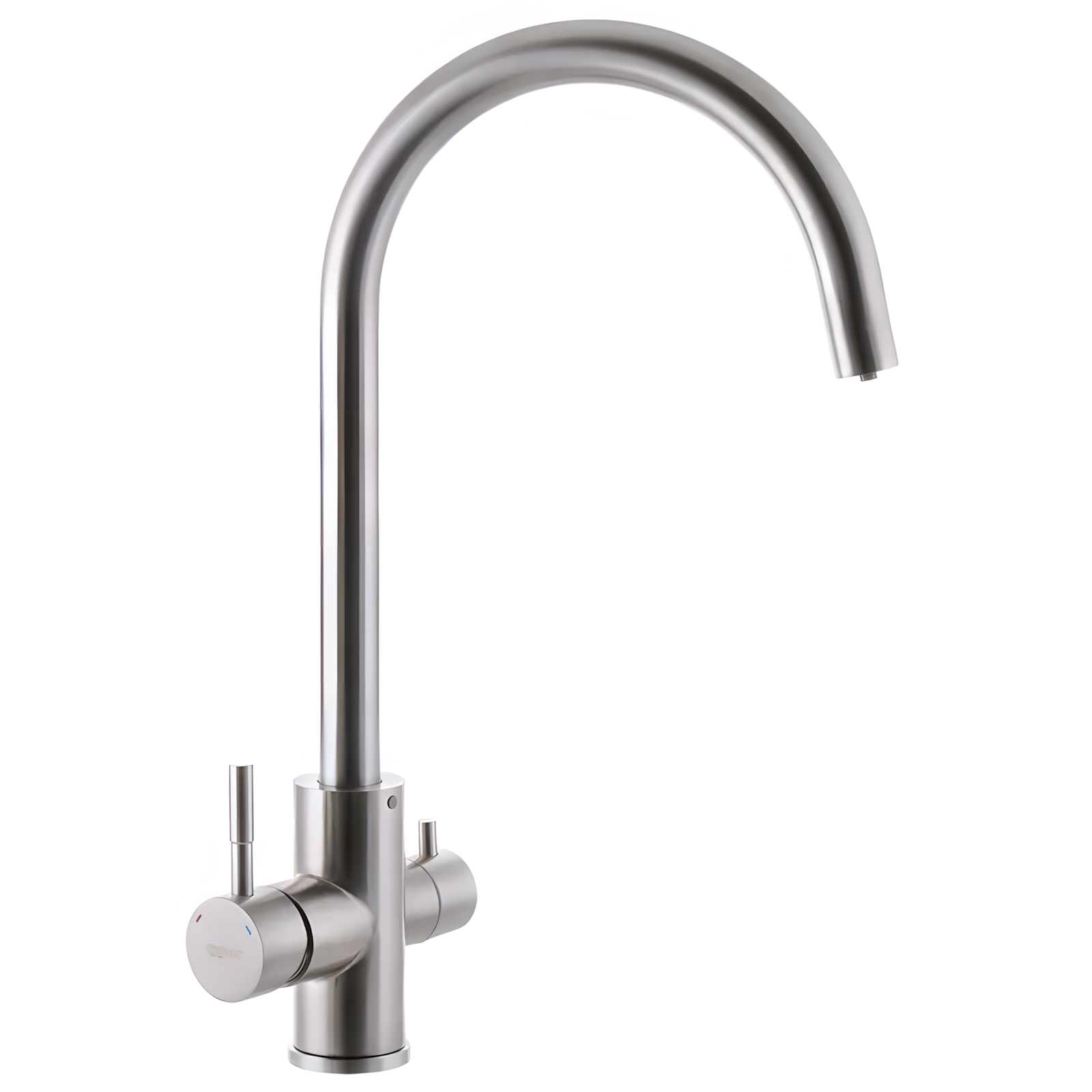 Кран с выходом под фильтр высокий Zerix SUS-21 нержавеющая сталь SUS304 Хром (b-ZX3169)