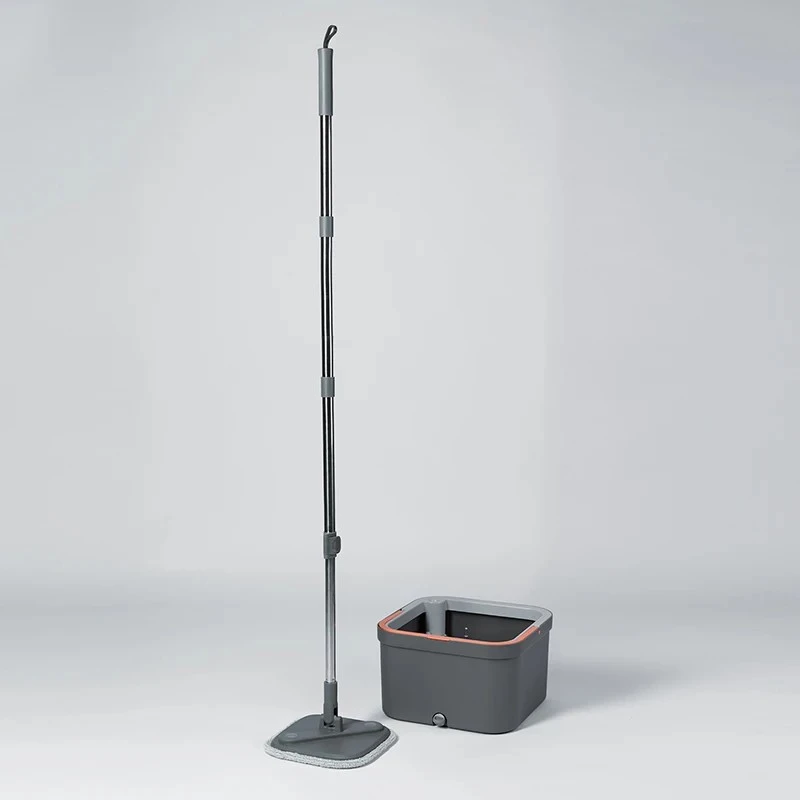 Швабра та відро з віджимом Holamopa SQUARE SPIN MOP-LV-F04 (23682297)