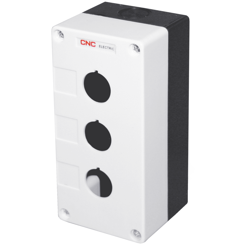 Корпус кнопочного поста CNC LAY5-3 3 местный 22 мм IP10 Белый (Б00030662)
