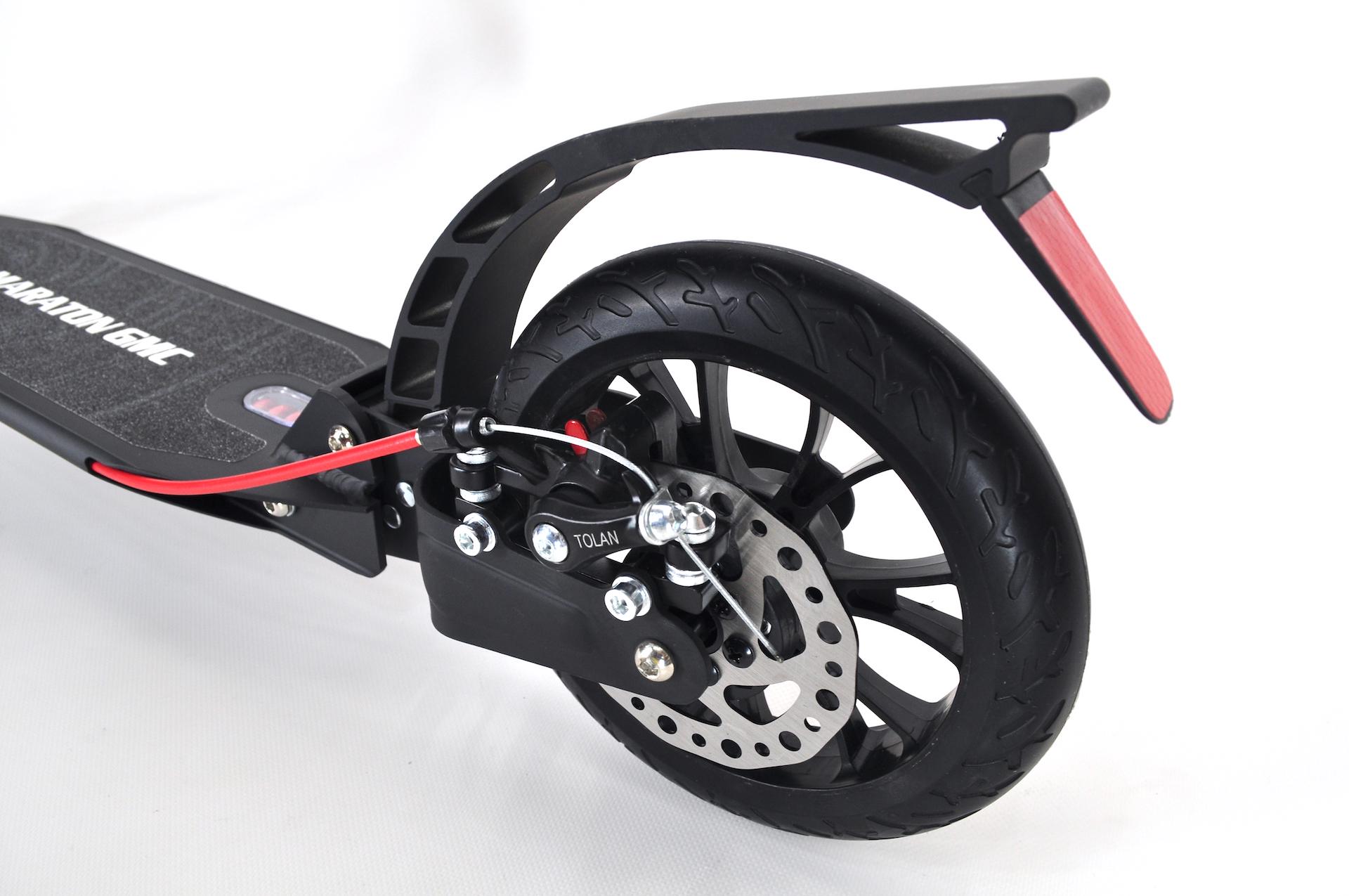 Самокат Maraton GMC з дисковим гальмом та амортизаторами/ремінь Зелений - фото 11