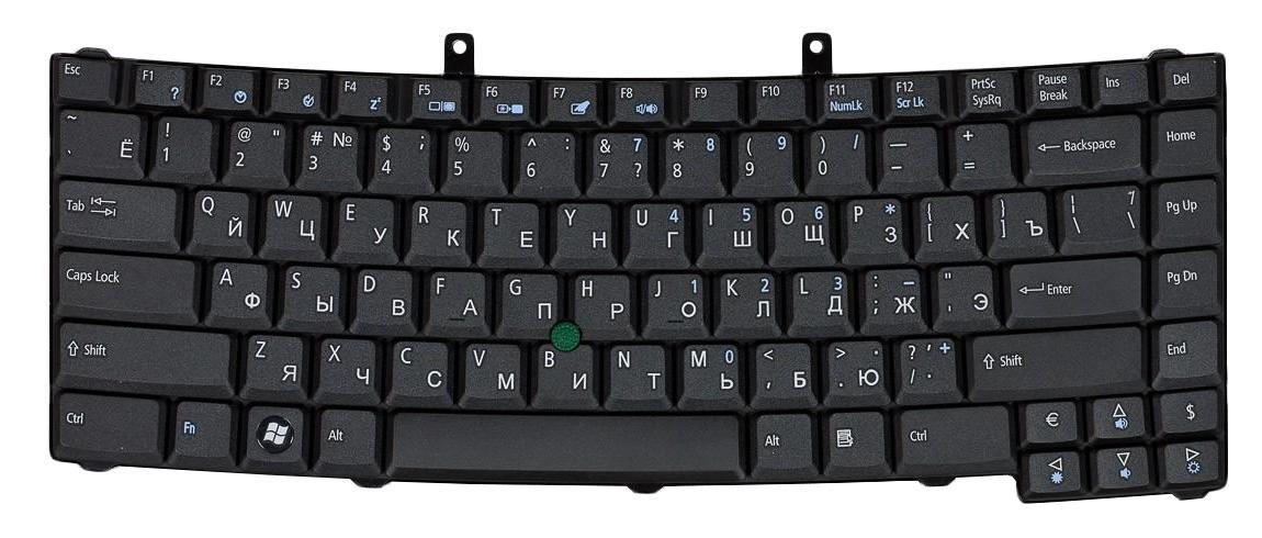 Клавіатура для ноутбука Acer TravelMate 6410/6452/6460/6490/6492 Point Stick Black