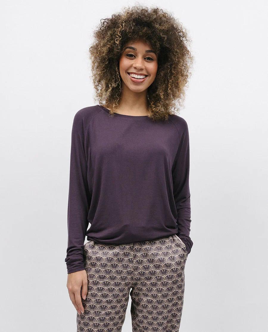 Лонгслив с длинным рукавом женский CYBERJAMMIES Lana 9823 16 XL Коричневый (15744)