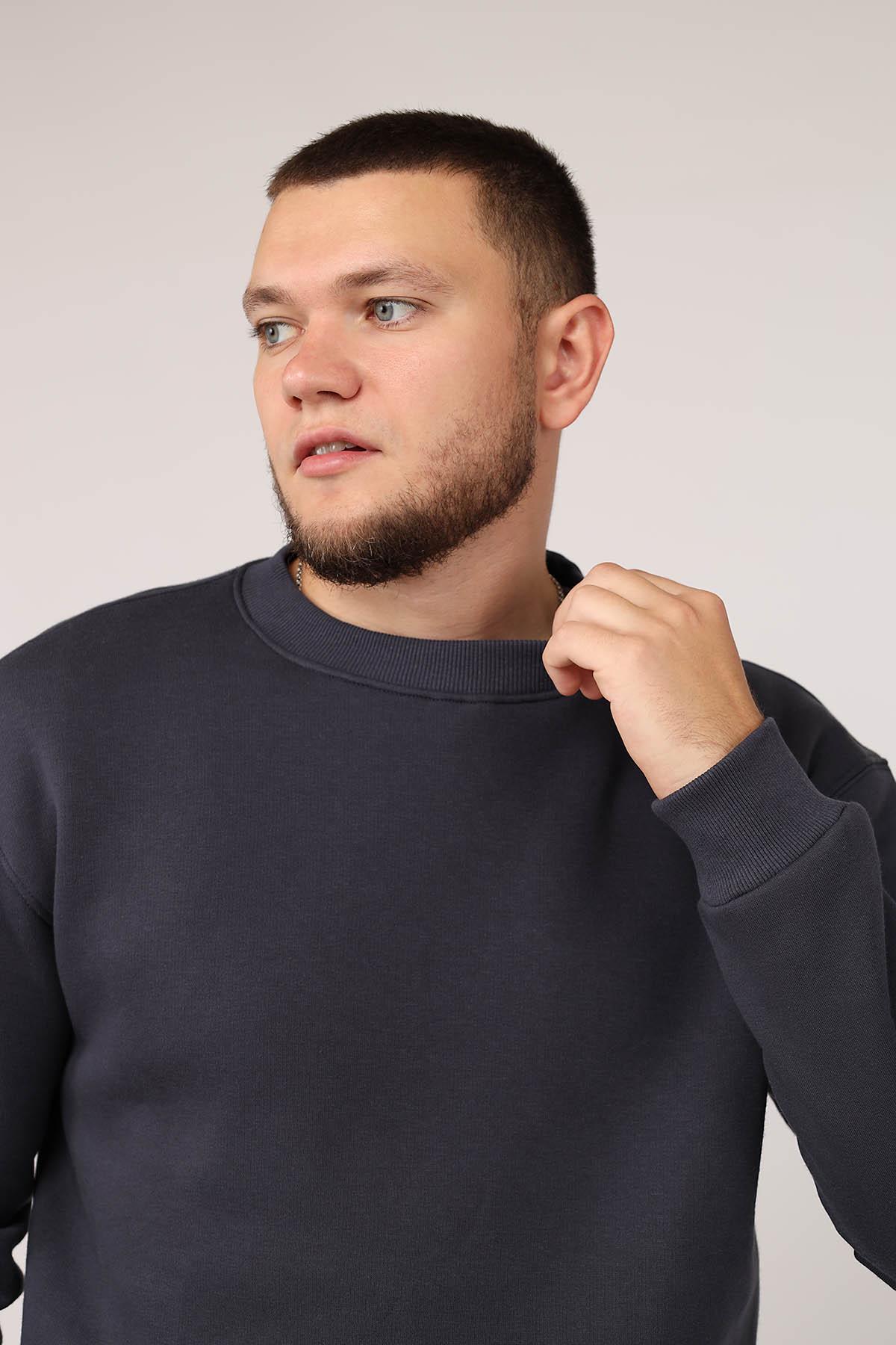 Світшот чоловічий ЦБ-00279986 р. 46 Темно-сірий (SKT001074131) - фото 3 Світшот чоловічий ЦБ-00279986 р. 46 Темно-сірий (SKT001074131) - фото 3