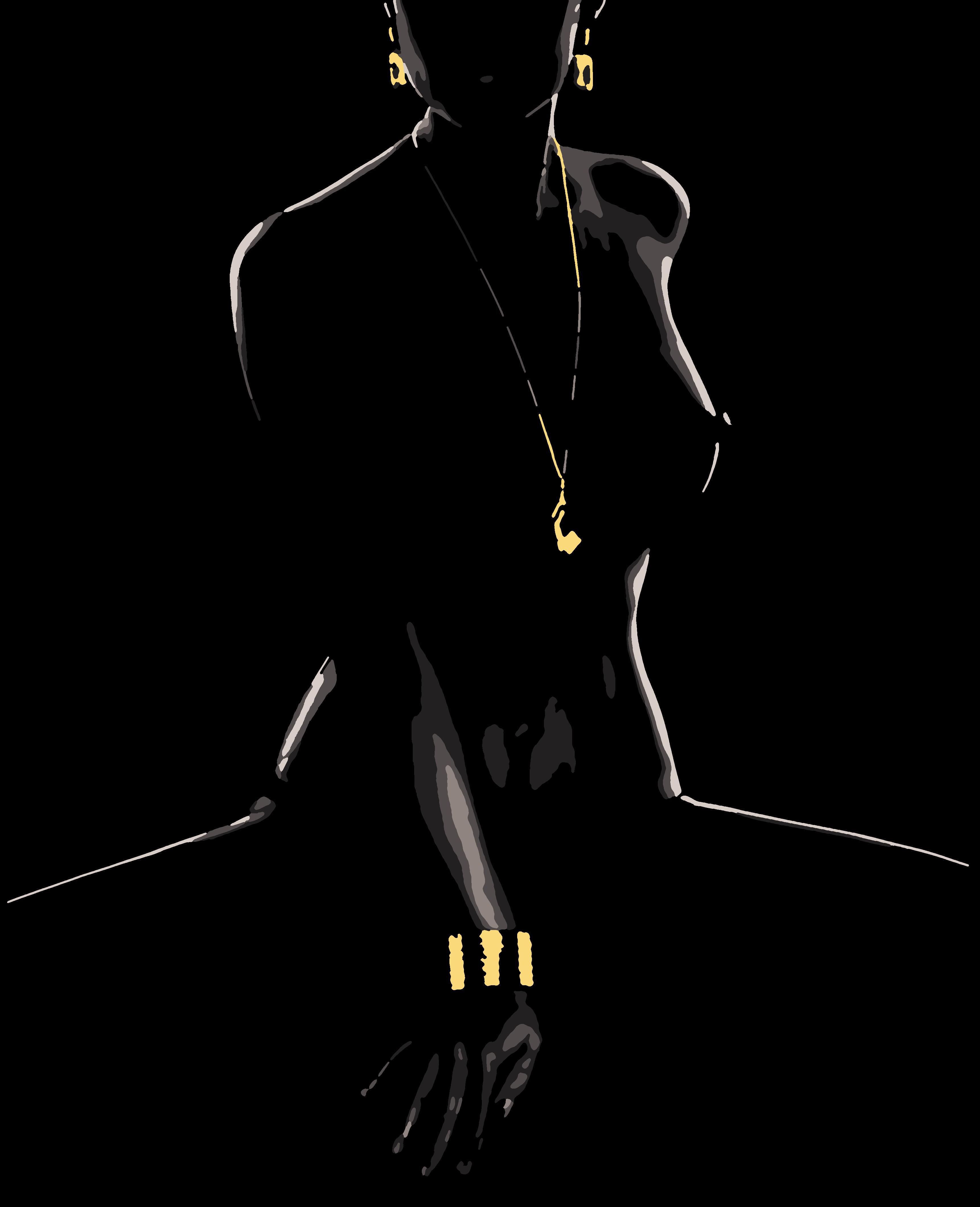 Картина за номерами Artissimo Відвертість із золотими фарбами 50x60 см (PNX6151-Artis)