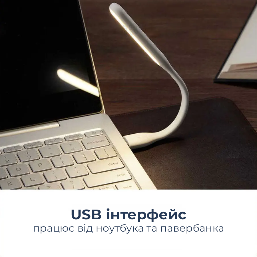 Лампа-фонарь ZMI светодиодная USB Portable LED 2 2 2,5 Вт White (AL003) - фото 3