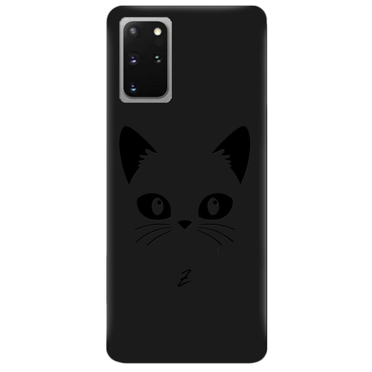 Силиконовый чехол Zorrov для Samsung Galaxy S20 Plus - Cat Black (14270050156099033)