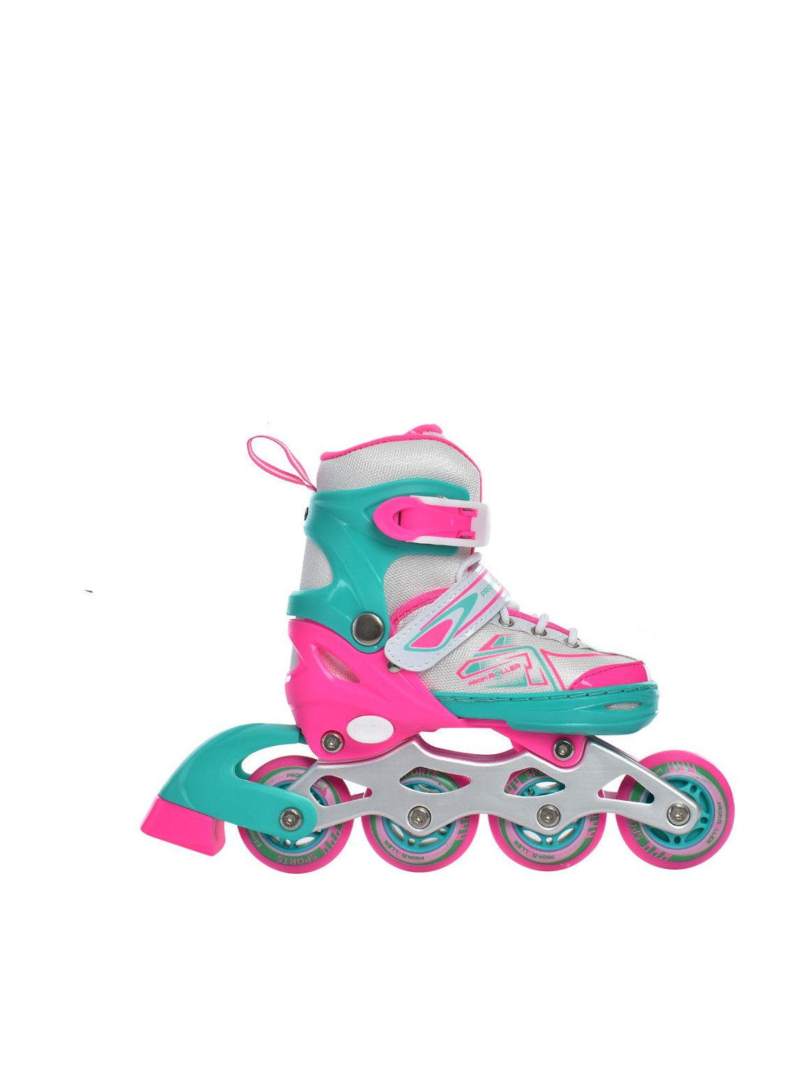 Роликові ковзани дитячі для дівчинки розсувні Profi A 4148-XS-PBL р. 27-30 (6903317399895)