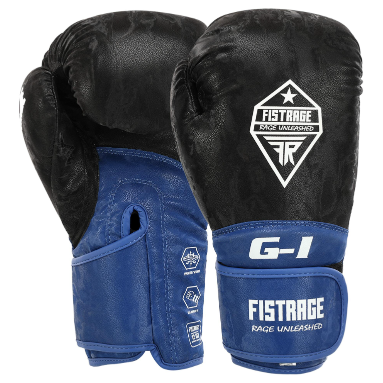 Рукавички боксерські FLEX FISTRAGE (VL-7799 Чорний-синій _10_ Унції) Рукавички боксерські FLEX FISTRAGE (VL-7799 Чорний-синій _10_ Унції)