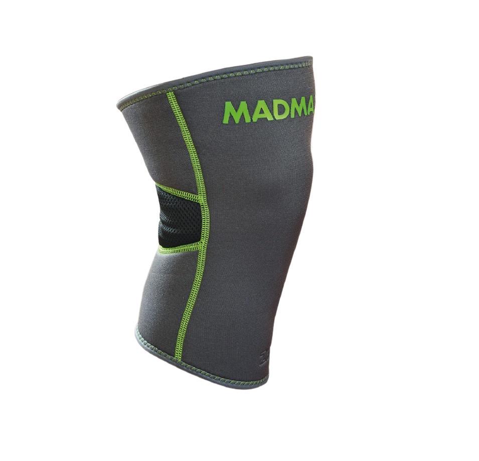 Наколенник MadMax MFA-294 Zahoprene Knee Support S Dark Grey/Green (A-012919) - фото 2