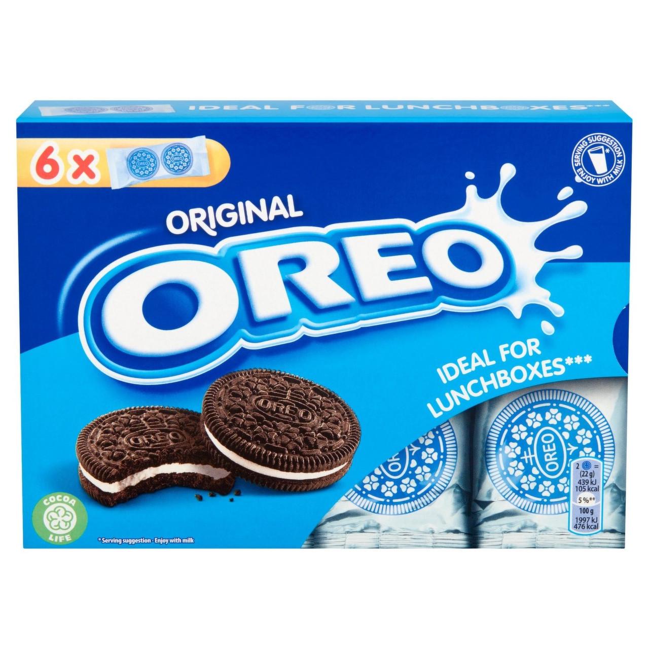 Печенье Oreo Original Vanilla Biscuit 6 Snack Packs 132 г (1986064559)
