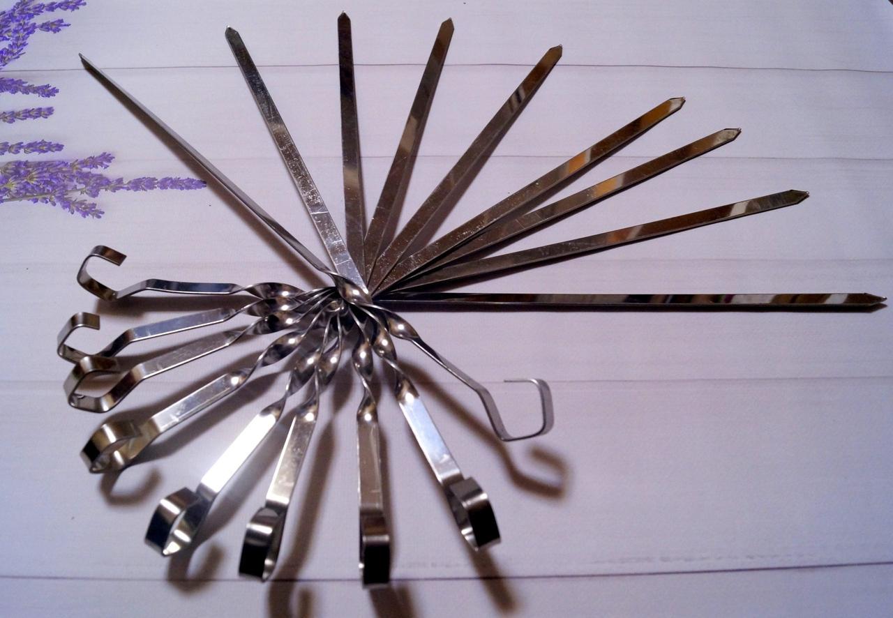 Шампура з нержавіючої сталі 1,5 мм (1415405314) - фото 4 Шампура з нержавіючої сталі 1,5 мм (1415405314) - фото 4