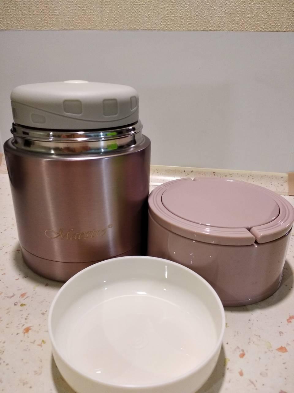 Термос пищевой Maestro для еды из нержавеющей стали 0,8 л (MR-1636-80) - фото 5 Термос пищевой Maestro для еды из нержавеющей стали 0,8 л (MR-1636-80) - фото 5