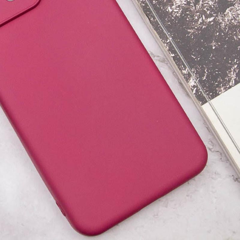 Противоударный Чехол Silicone Cover Lakshmi Full Camera (A) для Motorola Moto G04 / E14 Бордовый/Marsala - фото 4