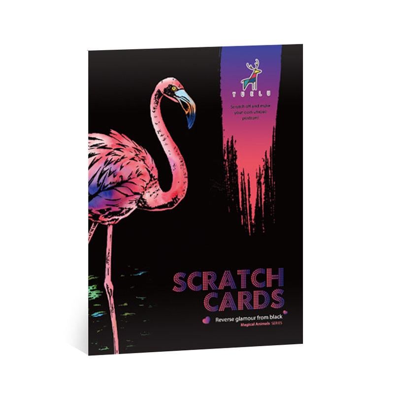 Скретч-набор YUELU A1-023 Magical Animals из 4-х картин