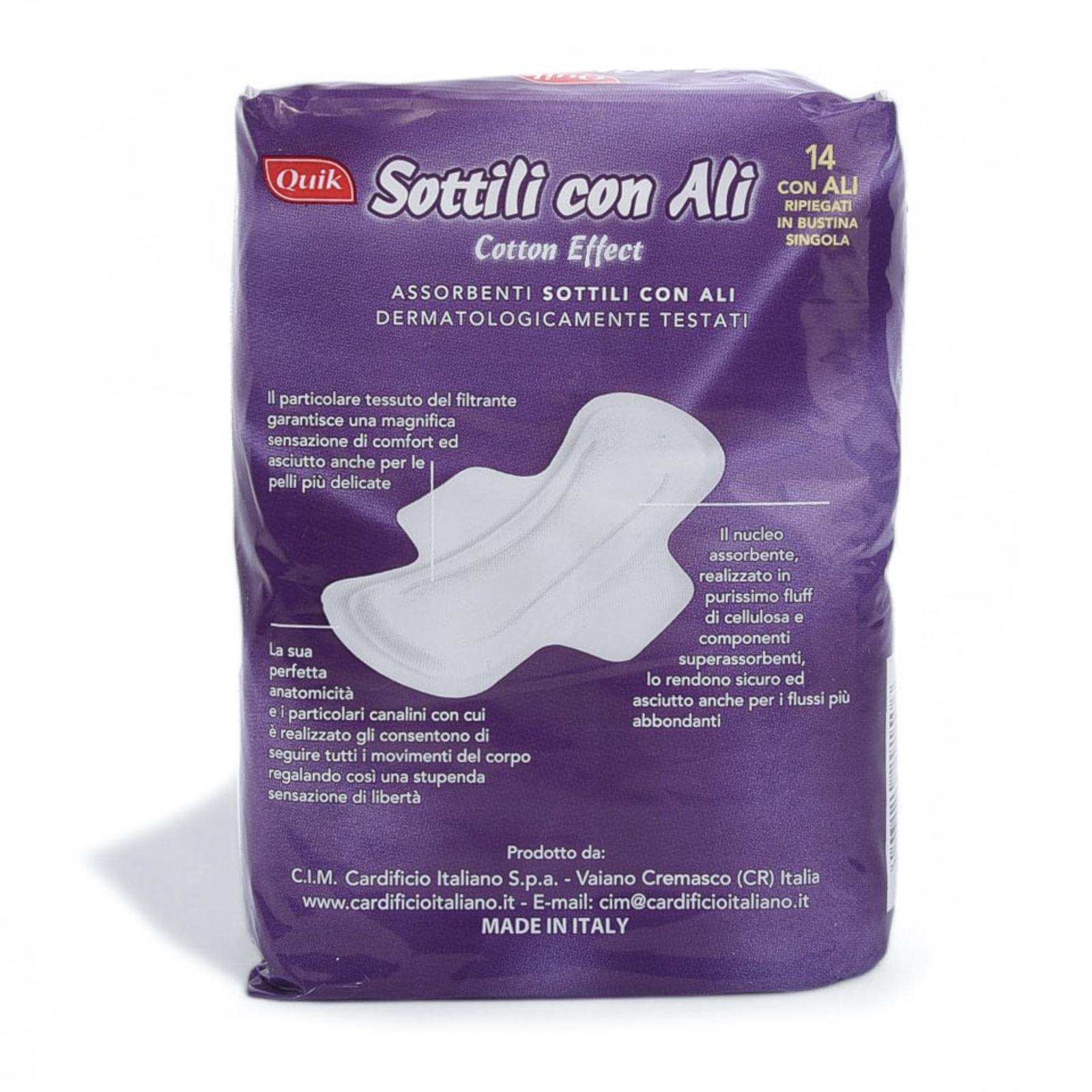 Прокладки гигиенические Cardificio Italiano Quik Sottili conali 14 шт. - фото 5